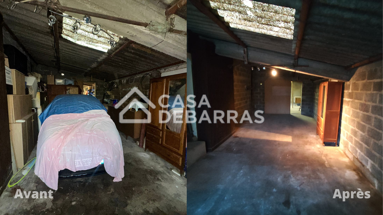 Débarras complet d'un garage et grenier à Berre-l’Étang