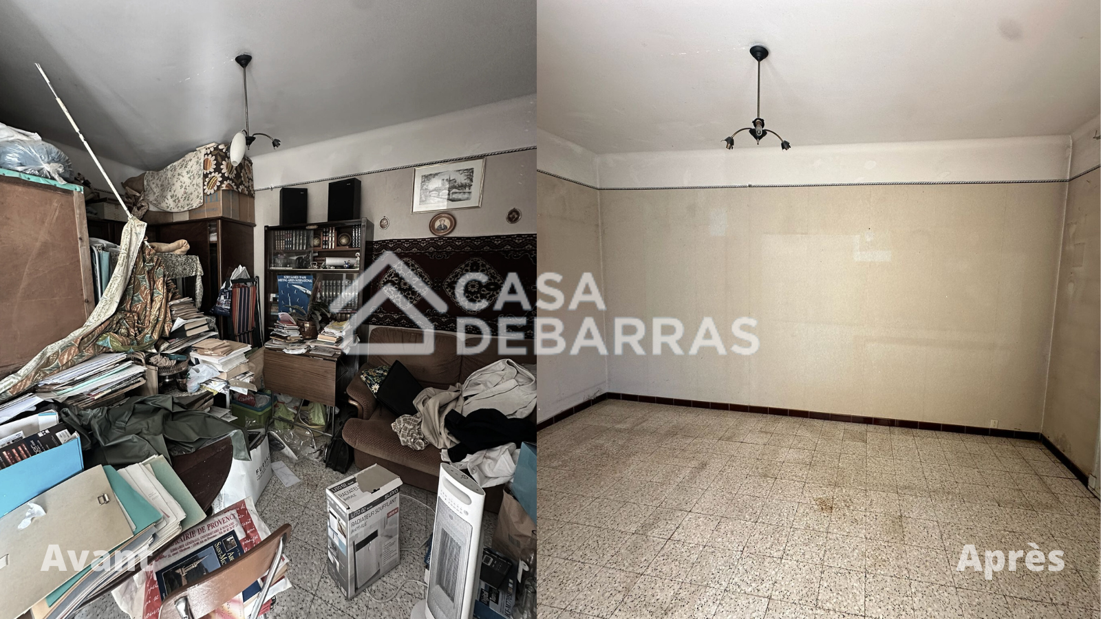 Débarras d'un appartement suite départ en maison de retraite